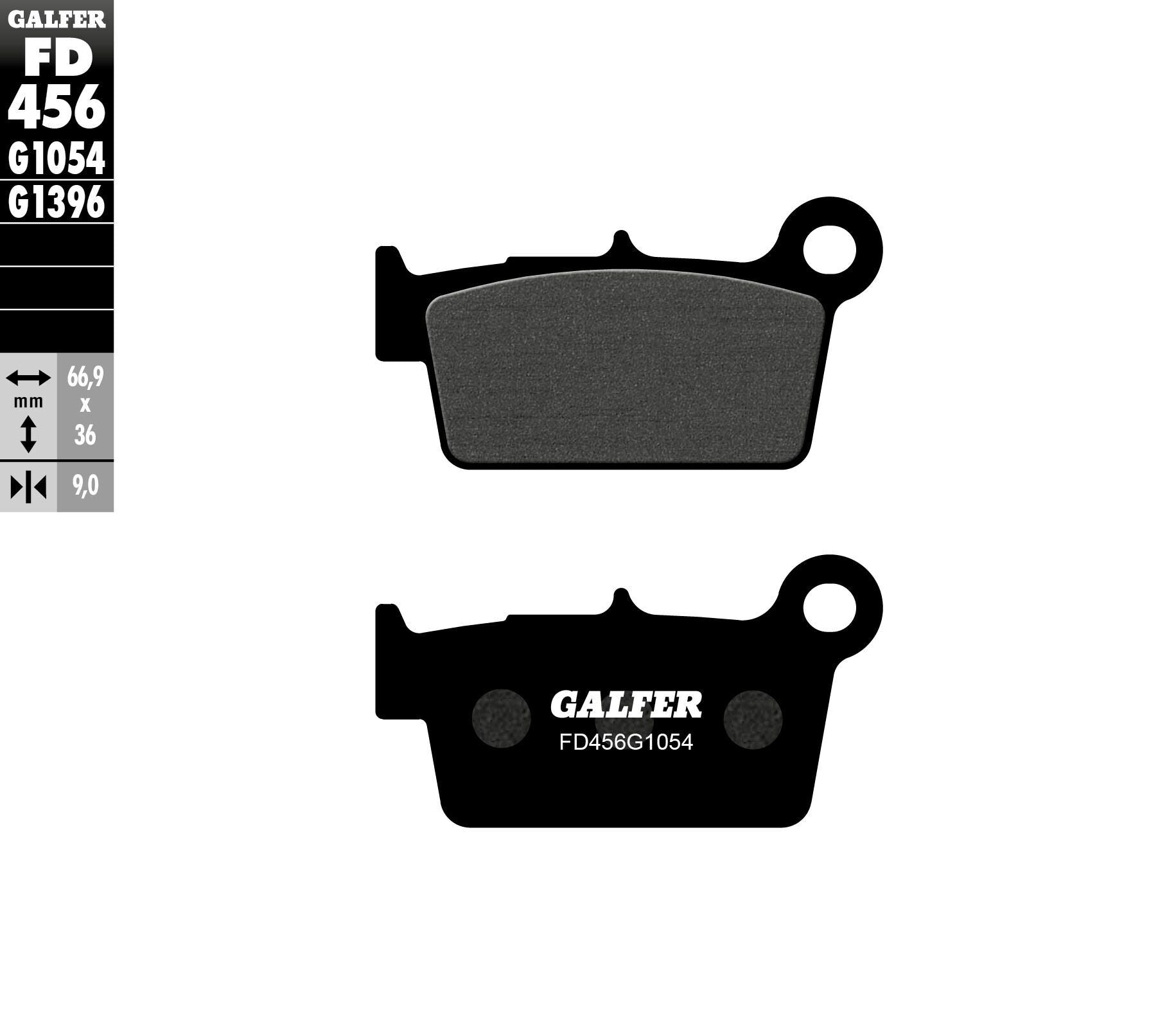 Galfer Brake Pads Semi Metallic Fd456g1054 - Offroad Collection