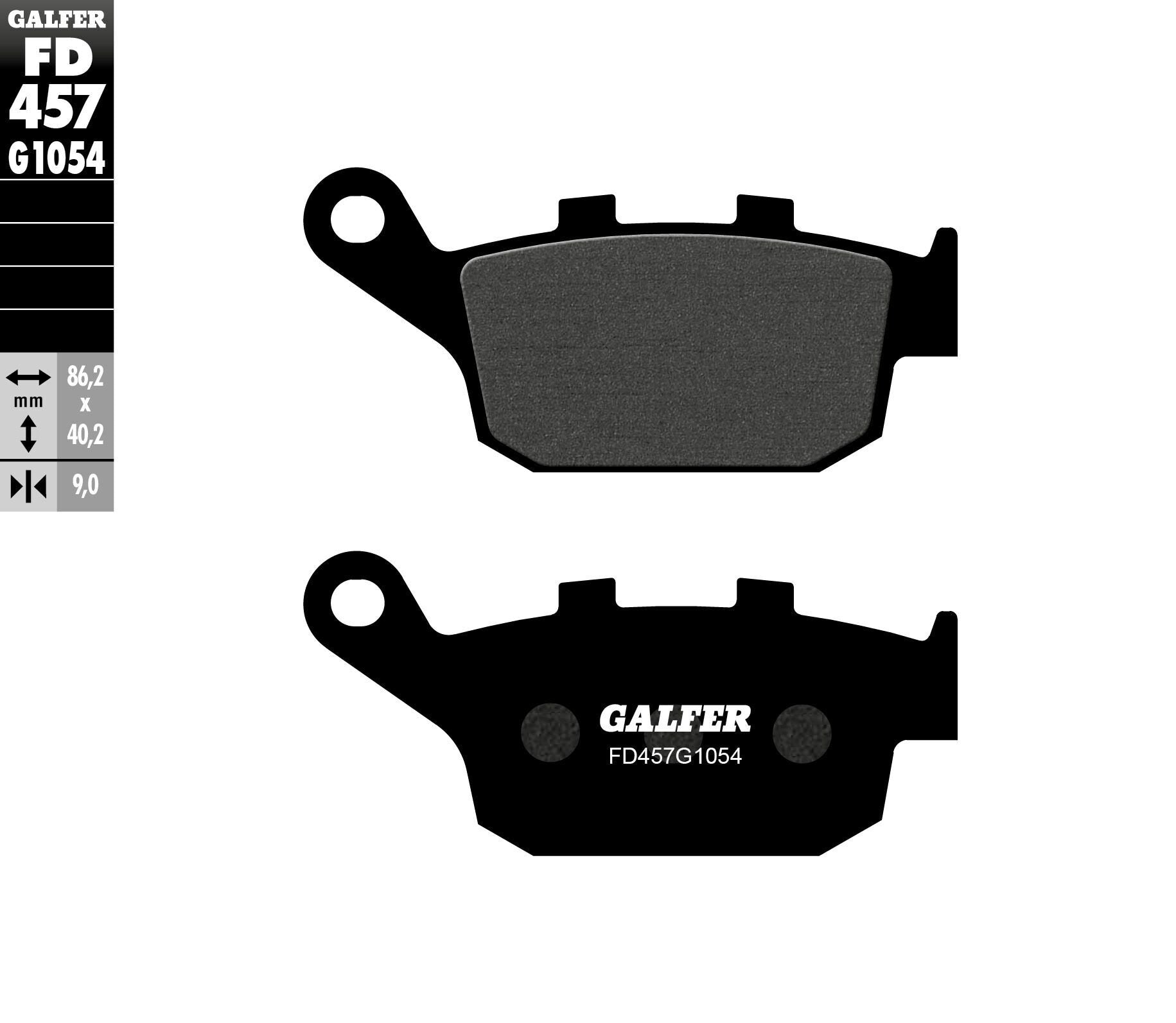 Galfer Brake Pads Semi Metallic Fd457g1054 - Street Collection