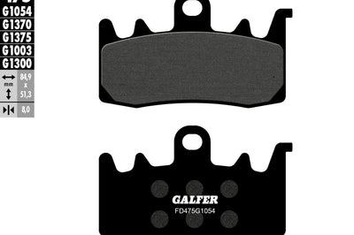 Galfer Brake Pads Semi Metallic Fd475g1054 - Street Collection
