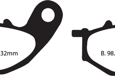 EBC Brake Pads Sfa705 Organic Scooter