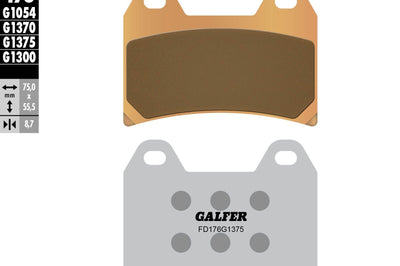 Galfer Brake Pads Sintered Ceramic Fd176g1375 - Street Collection