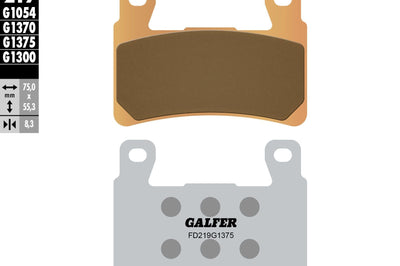 Galfer Brake Pads Sintered Ceramic Fd219g1375 - Street Collection