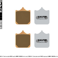 Galfer Brake Pads Sintered Ceramic Fd437g1375 - Street Collection