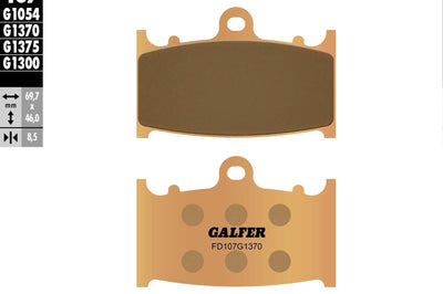 Galfer Brake Pads Sintered Fd107g1370 - Street Collection