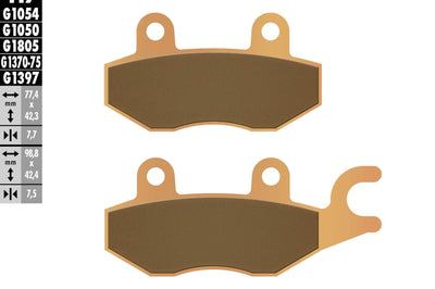 Galfer Brake Pads Sintered Fd117g1397 - Street Collection
