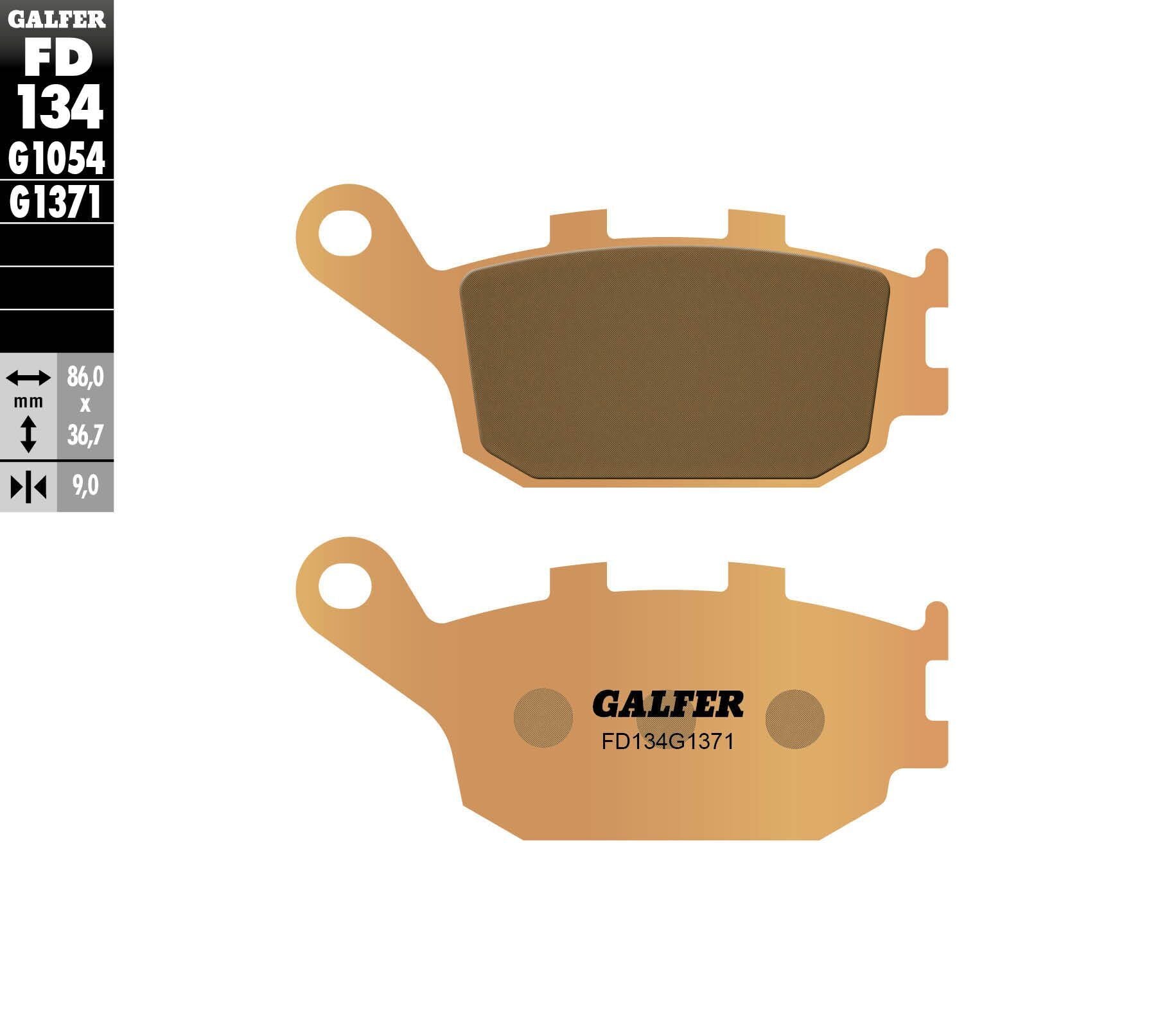 Galfer Brake Pads Sintered Fd134g1371 - Street Collection