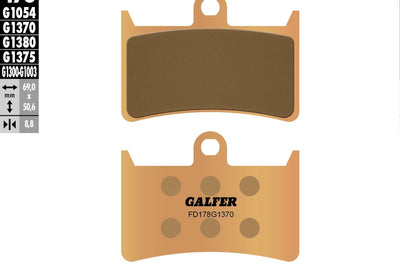 Galfer Brake Pads Sintered Fd178g1370 - Street Collection