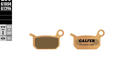 Galfer Brake Pads Sintered Fd230g1396 - Offroad Collection