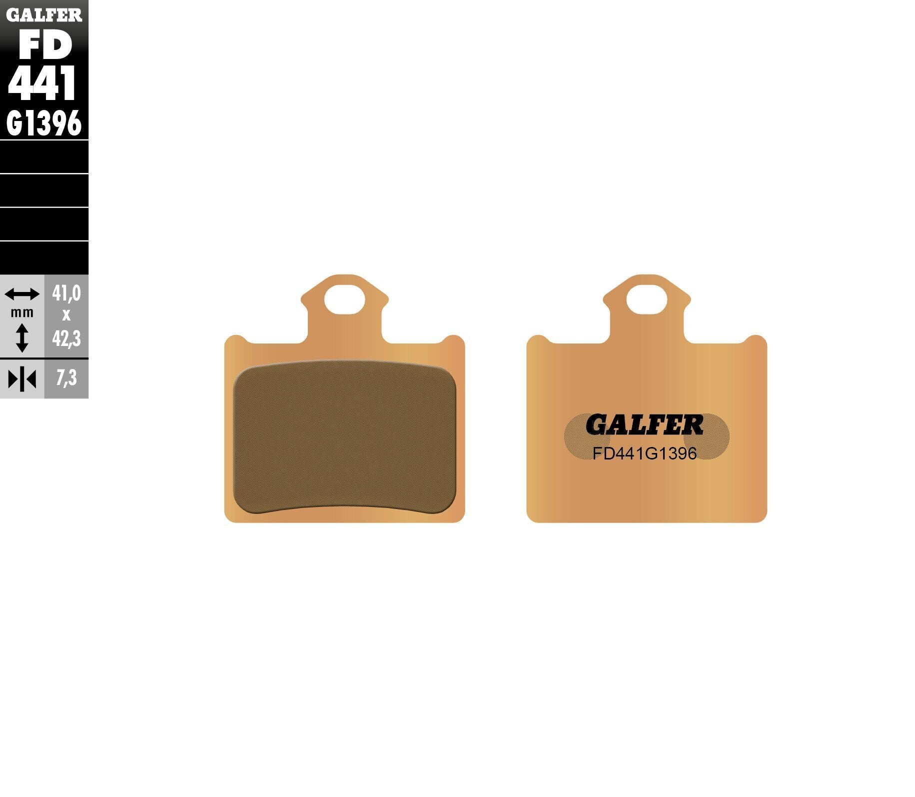 Galfer Brake Pads Sintered Fd441g1396 - Offroad Collection