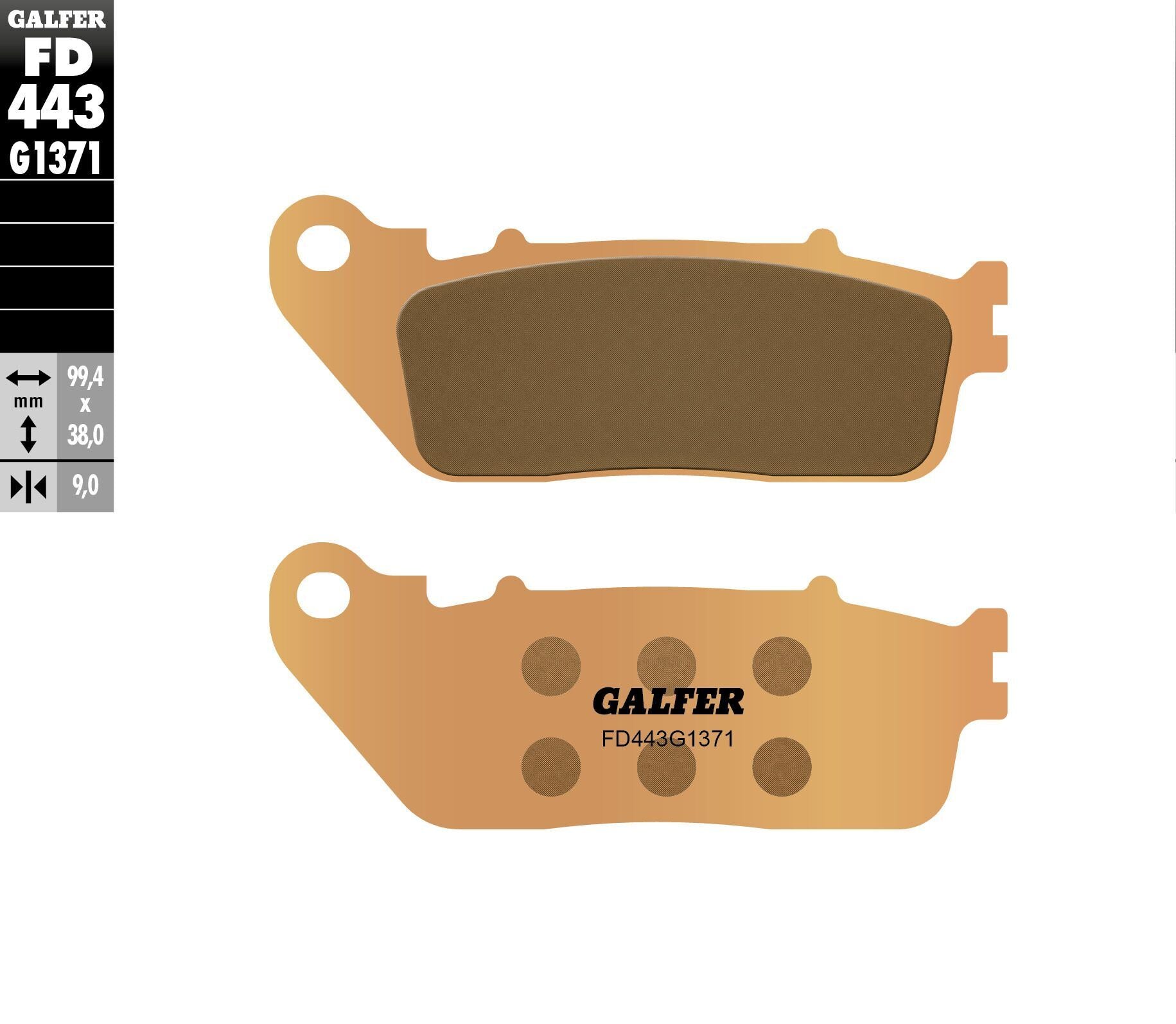 Galfer Brake Pads Sintered Fd443g1371 - Street Collection