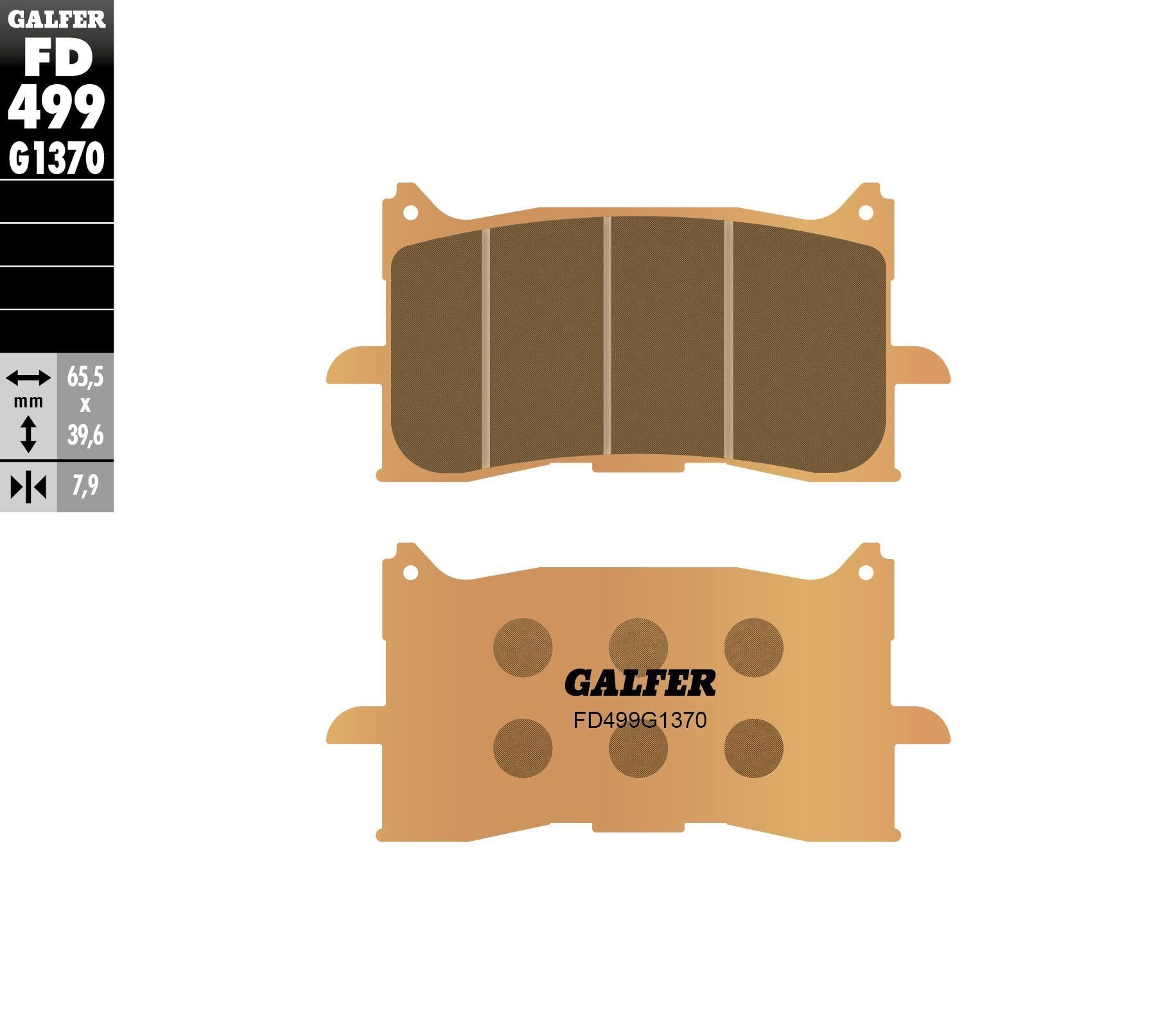 Galfer Brake Pads Sintered Fd499g1370 Street Collection