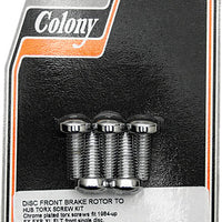 COLONY MACHINE Brake Rotor Hardware Front Torx Screw Kit - Rotors