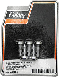 COLONY MACHINE Brake Rotor Hardware Front Torx Screw Kit - Rotors