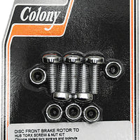 COLONY MACHINE Brake Rotor Hardware Front Torx Screw Kit - Rotors