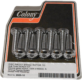 COLONY MACHINE Brake Rotor Hardware Torx Screw Kit 14 Up Touring - Rotors