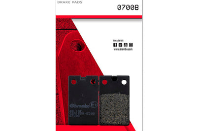 Brembo OE Aprilia Red Rose/Malaguti Crosser/TGB R/Tomos Bt Carbon Ceramic Brake Pad - Front - Brakes