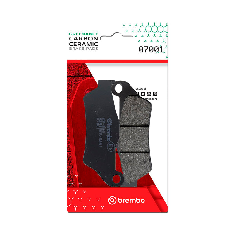 Brembo OE Aprilia Srv/Gilera Gp/Suzuki Uh/Yamaha Versity/Yamaha Yp Carbon Ceramic Brake Pad - Front - Brakes
