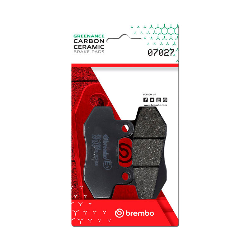 Brembo OE Honda CMX/Honda Mbx/Honda Nsr/Honda Ml/Hyosung Boomer Carbon Ceramic Brake Pad - Front - Brakes