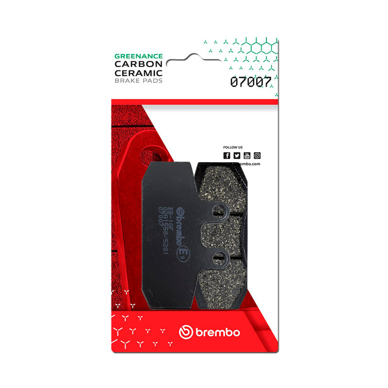 Brembo OE Honda Sj Carbon Ceramic Brake Pad - Front - Brakes