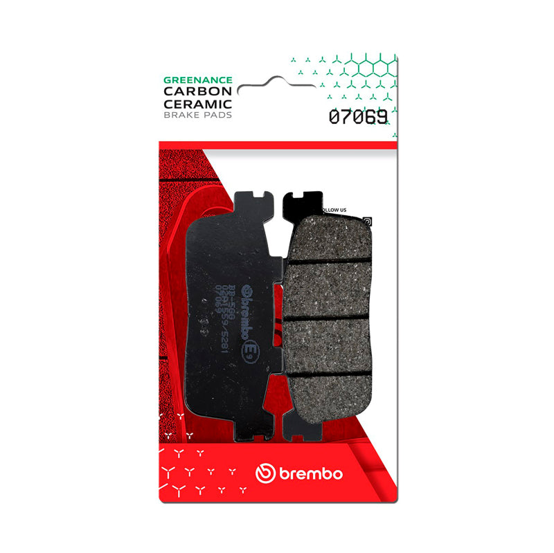 Brembo OE Kymco People/Kymco Xciting/Peugeot Xp Carbon Ceramic Brake Pad - Rear - Brakes