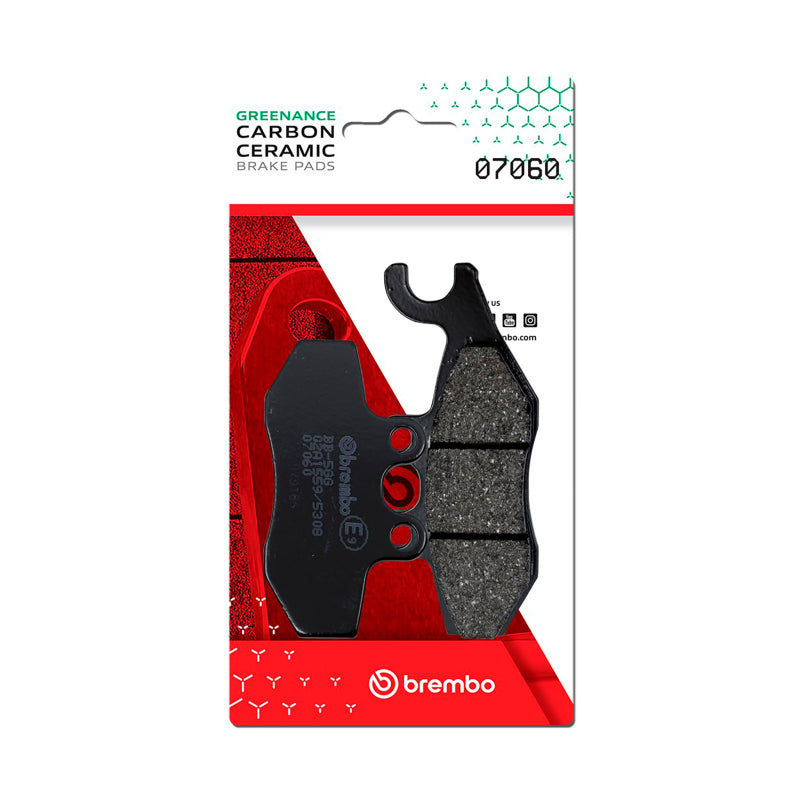 Brembo OE Piaggio X-Evo/Piaggio Mp3/Piaggio X10/Piaggio Medley Carbon Ceramic Brake Pad - Rear - Brakes