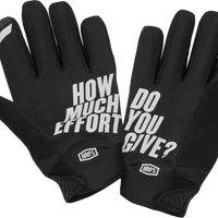100-PERCENT Brisker Gloves Black Xl