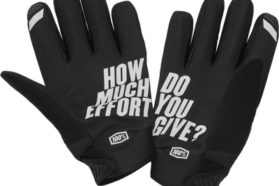 100-PERCENT Brisker Gloves Black Xl