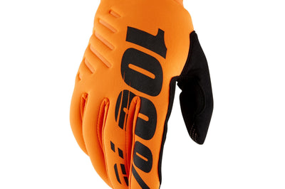 100-percent Brisker Gloves Red Xl - Fluorescent Orange/Black / 2X-Large - Apparel Collection