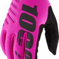 100-PERCENT Brisker Women’s Gloves Neon Pink/Black Sm