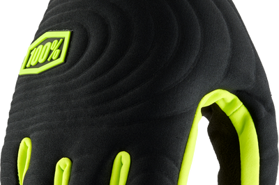 100-percent Brisker Xtreme Gloves Black/fluo Yellow Xl - Black/Fluorescent - Apparel Collection