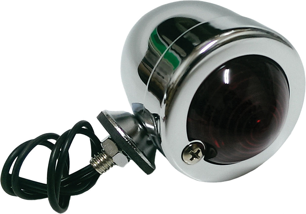 Harddrive Bullet Marker Light Chrome Red Lens Single Filament - Products