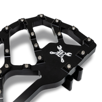 Burly Brand H-D MX- Evolution Floorboards - Black - Controls