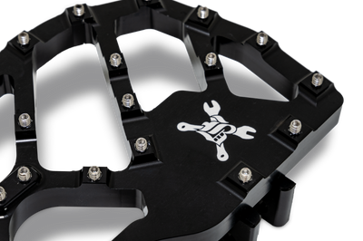 Burly Brand H-D MX- Evolution Floorboards - Black - Controls