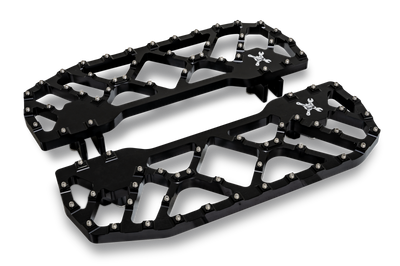 Burly Brand H-D MX- Evolution Floorboards - Black - Controls