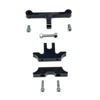 Burly Brand H-D Speedo Relocation Kit - Black - Seats