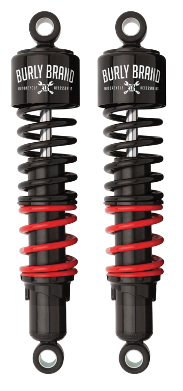 Burly Brand H-D Touring Stiletto Shocks 13in HD - Black - Suspension