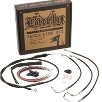 BURLY BRAND Burly Cntrl Kit 12’’ Ape Black Abs - Hand Controls