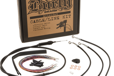 BURLY BRAND Burly Cntrl Kit 16’’ Ape Stainless - Hand Controls