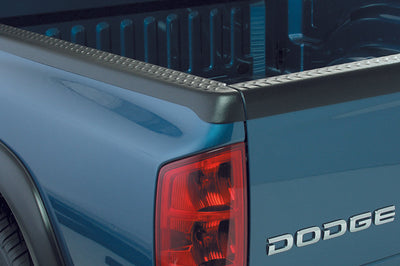 Bushwacker 02-08 Dodge Ram 1500 Fleetside Bed Rail Caps 76.3in - Black - Tonneau Covers