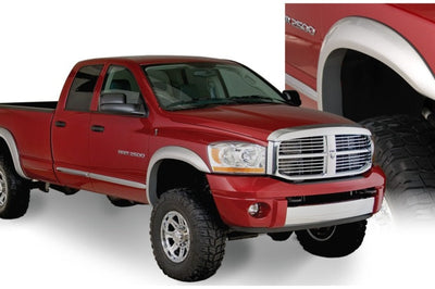 Bushwacker 02-08 Dodge Ram 1500 Fleetside Extend-A-Fender Style Flares 4pc 78.0/96.0in Bed - Black - Fender & Trim