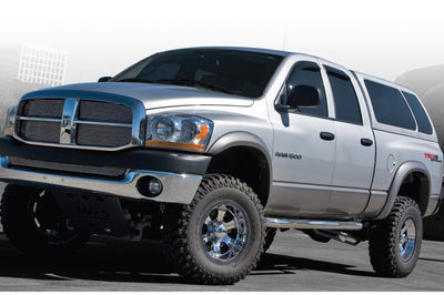 Bushwacker 02-08 Dodge Ram 1500 Fleetside Extend-A-Fender Style Flares 4pc 78.0/96.0in Bed - Black - Fender & Trim