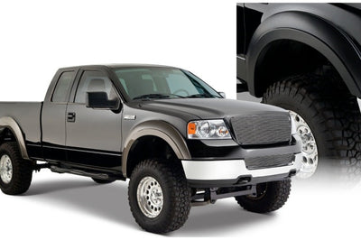 Bushwacker 04-08 Ford F-150 Styleside Extend-A-Fender Style Flares 4pc 66.0/78.0/96.0in Bed - Black - Fender & Trim