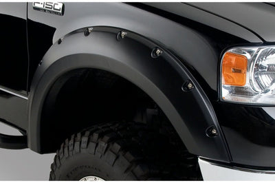 Bushwacker 04-08 Ford F-150 Styleside Pocket Style Flares 4pc 66.0/78.0/96.0in Bed - Black - Fender & Trim