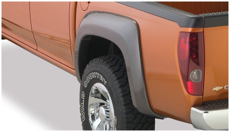 Bushwacker 04-12 GMC Canyon Extend-A-Fender Style Flares 2pc 61.1/72.8in Bed - Black - Fender & Trim