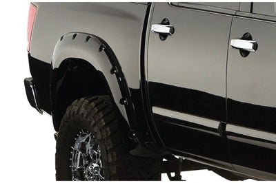 Bushwacker 04-15 Nissan Titan Pocket Style Flares 4pc 67.1/78.9/84/96in - Black - Fender & Trim