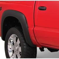 Bushwacker 05-10 Dodge Dakota Crew Cab Fleetside Extend-A-Fender Style Flares 4pc 64.9in Bed - Black - Fender & Trim