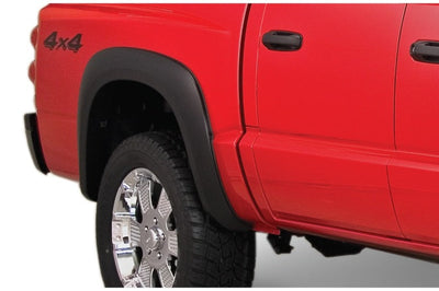 Bushwacker 05-10 Dodge Dakota Crew Cab Fleetside Extend-A-Fender Style Flares 4pc 64.9in Bed - Black - Fender & Trim