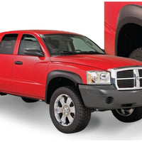 Bushwacker 05-10 Dodge Dakota Crew Cab Fleetside Extend-A-Fender Style Flares 4pc 64.9in Bed - Black - Fender & Trim