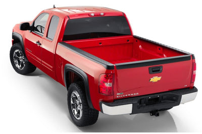Bushwacker 07-13 Chevy Silverado 1500 Fleetside Bed Rail Caps 97.6in - Black - Tonneau Covers