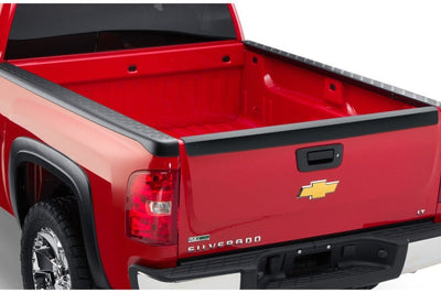 Bushwacker 07-13 Chevy Silverado 1500 Fleetside Bed Rail Caps 97.6in - Black - Tonneau Covers